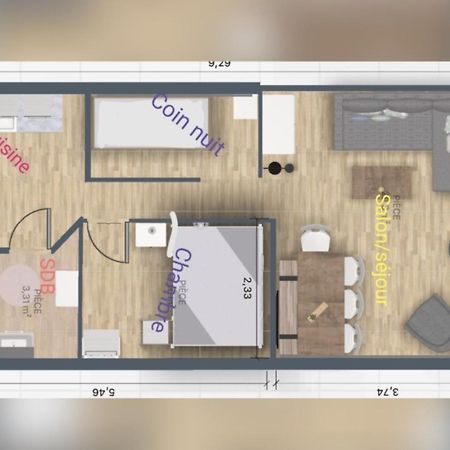 Appartement 6/7 Personnes Pied Des Pistes A Plagne Centre La Plagne Exterior foto